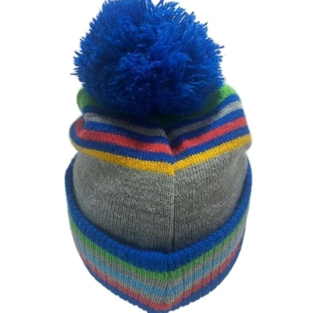 P J Masks Pom Pom Beanie Hat Graphic Winter Multicolored Rainbow Youth 2T-5T